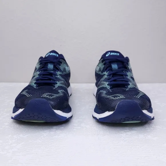 ASICS Gel Nimbus 20 Running Shoes US 10 Indigo Blue Opal Green