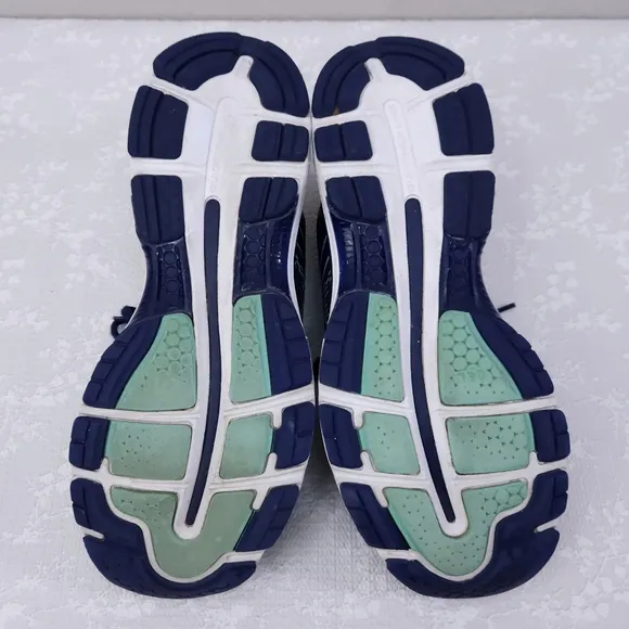 ASICS Gel Nimbus 20 Running Shoes US 10 Indigo Blue Opal Green
