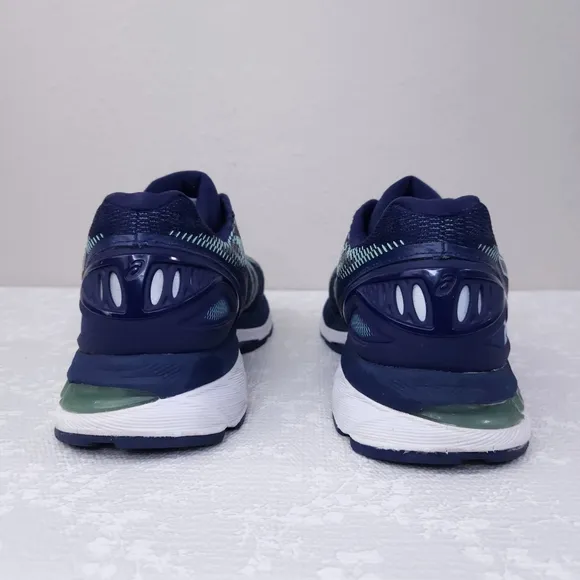 ASICS Gel Nimbus 20 Running Shoes US 10 Indigo Blue Opal Green