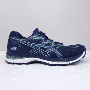 ASICS Gel Nimbus 20 Running Shoes US 10 Indigo Blue Opal Green