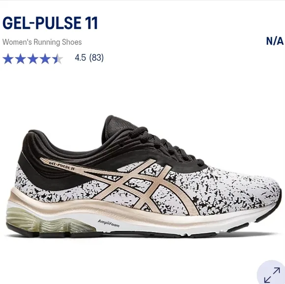 ASICS Gel Pulse 11 Running Shoes Size 8 Womens White/Frosted Almond