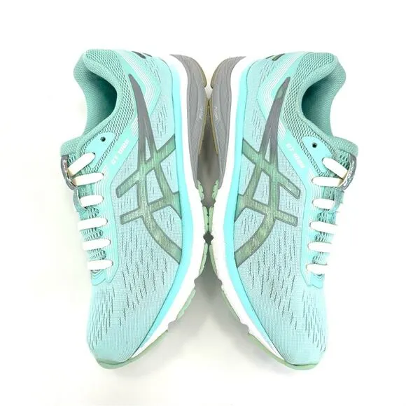 ASICS GT-1000 MINT/GREEN AND GRAY JOGGING RUNNING SHOES ATHLEISURE SNEAKERS