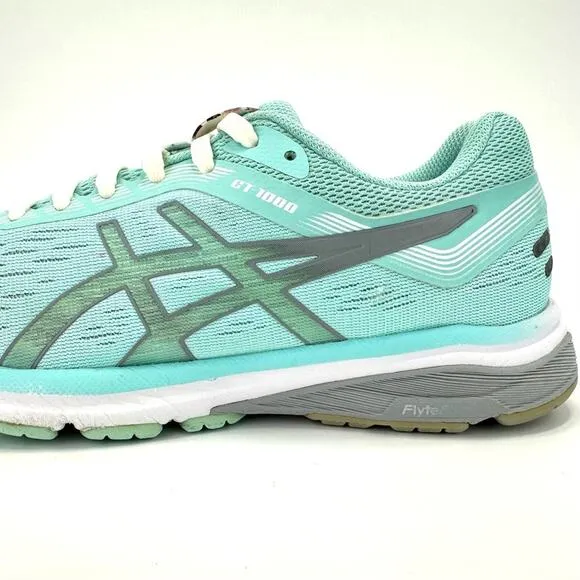 ASICS GT-1000 MINT/GREEN AND GRAY JOGGING RUNNING SHOES ATHLEISURE SNEAKERS
