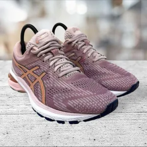 ASICS GT 2000 8 Women‎ Size 7.5 Peach Navy Blue Running Jogging Shoes Sneakers