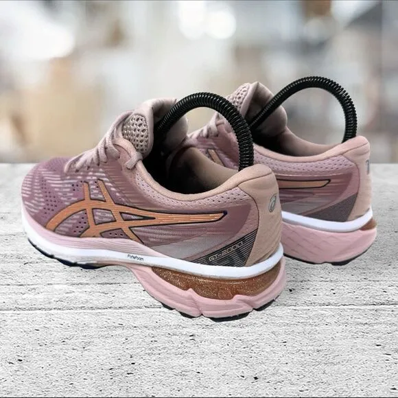 ASICS GT 2000 8 Women‎ Size 7.5 Peach Navy Blue Running Jogging Shoes Sneakers