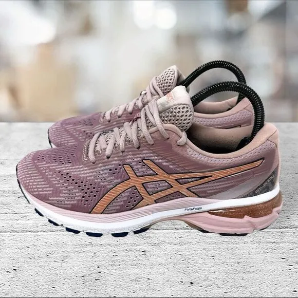 ASICS GT 2000 8 Women‎ Size 7.5 Peach Navy Blue Running Jogging Shoes Sneakers