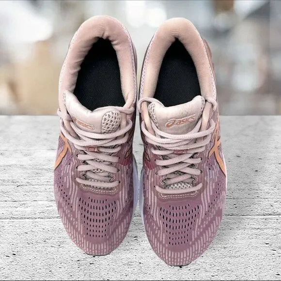 ASICS GT 2000 8 Women‎ Size 7.5 Peach Navy Blue Running Jogging Shoes Sneakers