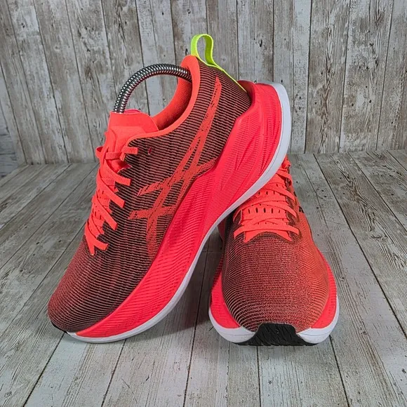 Asics Superblast Running Shoes FF Blast Turbo Cushioning Orange Size 7