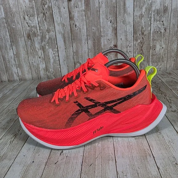 Asics Superblast Running Shoes FF Blast Turbo Cushioning Orange Size 7