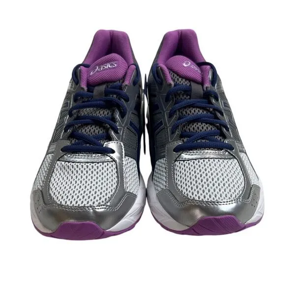 Asics Women's GEL-Contend 4 Running Shoes Silver/Campanula/Carbon Size 11 T765N