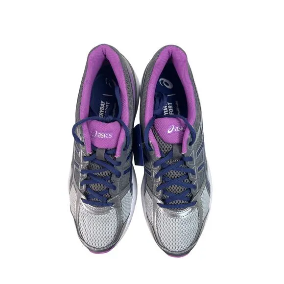 Asics Women's GEL-Contend 4 Running Shoes Silver/Campanula/Carbon Size 11 T765N