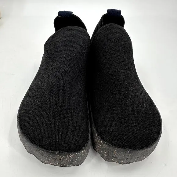 Asportuguesas Knit Platform Clip Slip on Sneaker Shoe Black Womens size 6.5 New