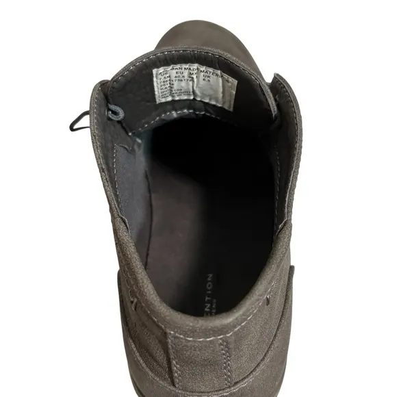 ATTENTION MENS - SIZE 7.5 - GRAY - STYLE NAME - KANE CHUKKA LACE UP ANKLE BOOT