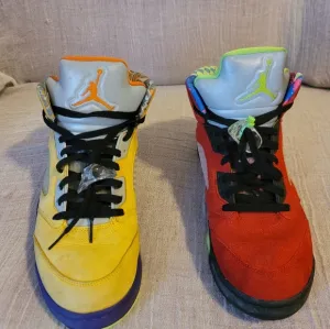 Authentic Jordan 5 Retro What The Size 12 Men with  no Original Box