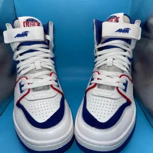 Avia 880 Men’s Basketball Shoes, High Top Retro Sneaker- Red, White, Blue