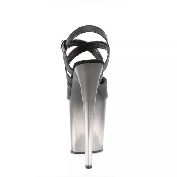 🦋B2G1🦋PLEASER 8&quot; Heel 4&quot; Platform Peep Toe Criss Cross Stiletto Sandals FLAM822T