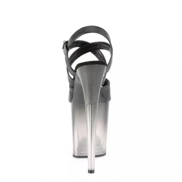 🦋B2G1🦋PLEASER 8&quot; Heel 4&quot; Platform Peep Toe Criss Cross Stiletto Sandals FLAM822T