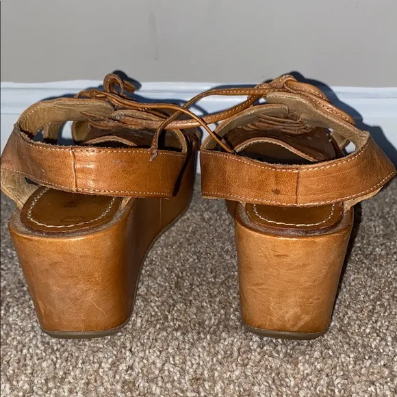 BALEARMANIA - Ibiza | Brown Leather Platform Sandals