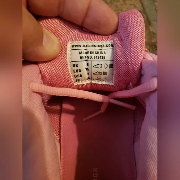Balenciaga  Track Pink Sneakers Size 9