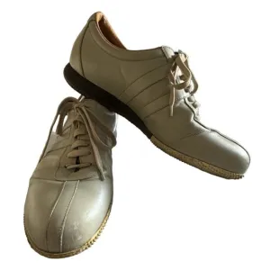Bally Free Men’s Athletic Shoes Size Medium 10.5 E Beige Leather Chic Sneakers
