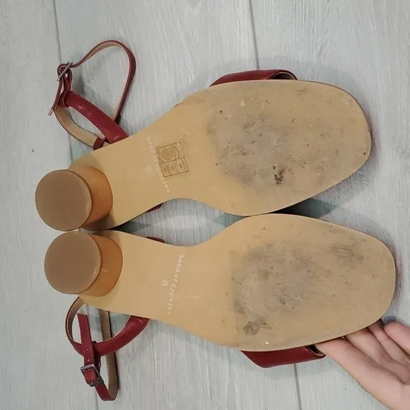 Band Of Gypsy  Topanga&quot;Like New&quot; Women Boho Round Heels Sandals shoes sz8