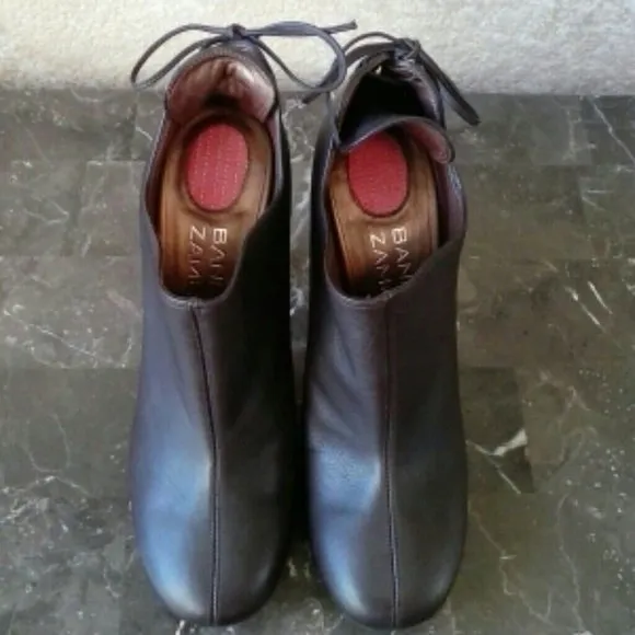 Banfi Zambrelli Vintage Italian Heeled Leather Boots NWOB