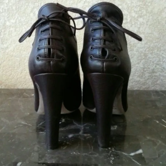 Banfi Zambrelli Vintage Italian Heeled Leather Boots NWOB