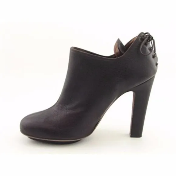 Banfi Zambrelli Vintage Italian Heeled Leather Boots NWOB
