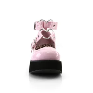 Barbiecore Barbie Heart Patent Platform Shoes
