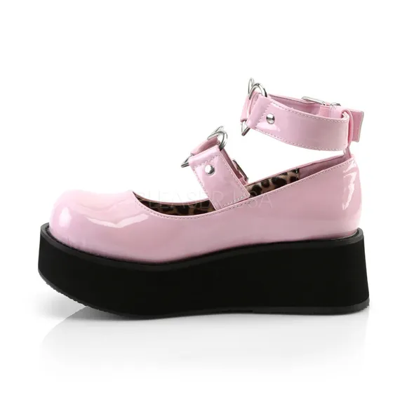 Barbiecore Barbie Heart Patent Platform Shoes