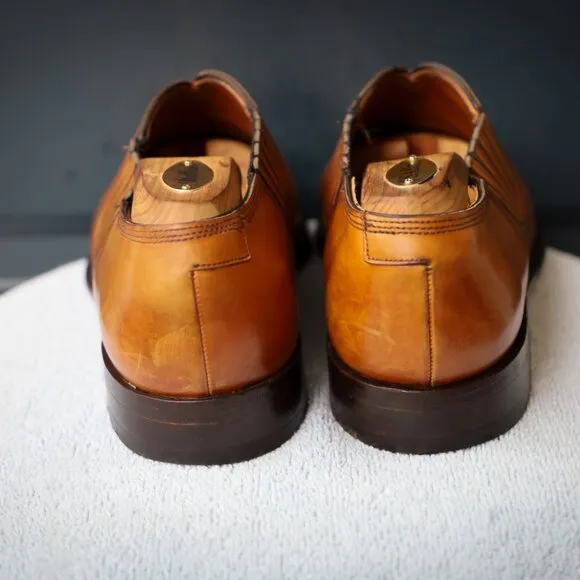 Barker 9-D US Walnut Brown Mens 'Lazy Man' Dress Shoes