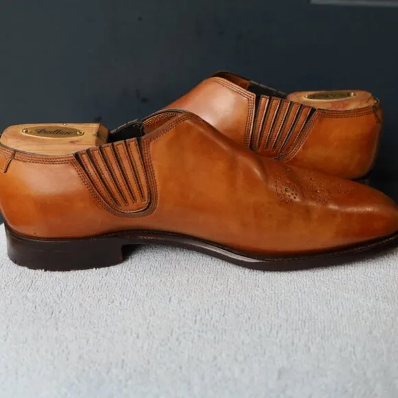 Barker 9-D US Walnut Brown Mens 'Lazy Man' Dress Shoes