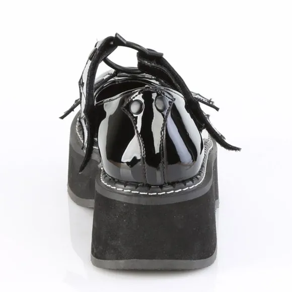 Bat Wings Platform Maryjane Gothic Shoes