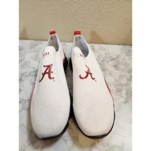 b.c.e. Custom Mens Alabama‎ Crimson Tide Athletic Shoes Sneakers White Red Sz 14