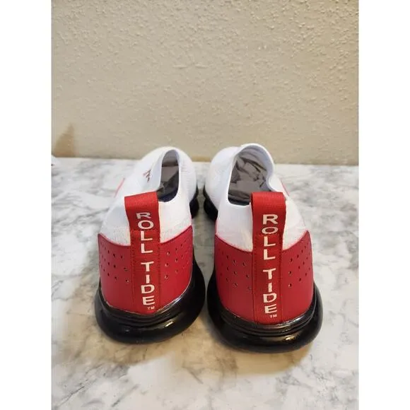 b.c.e. Custom Mens Alabama‎ Crimson Tide Athletic Shoes Sneakers White Red Sz 14
