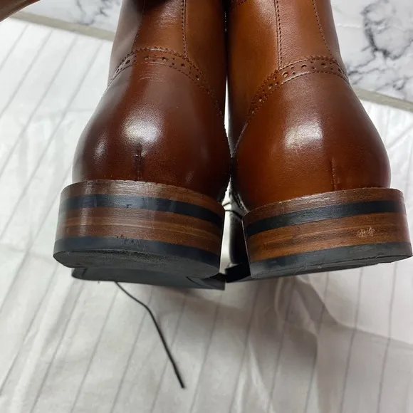 Beckett Simonon Nolan Brogue Boots Men’s Brown Leather Brogue Boots Size 91/2