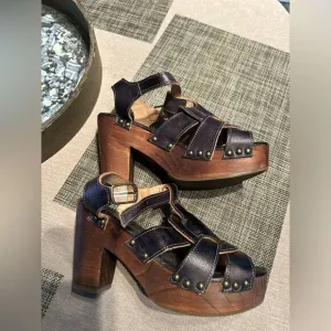 Bed Stu leather Platform heel Sandals Women's 7