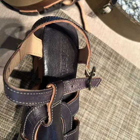 Bed Stu leather Platform heel Sandals Women's 7