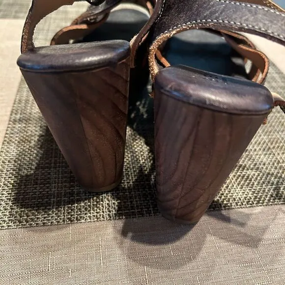 Bed Stu leather Platform heel Sandals Women's 7