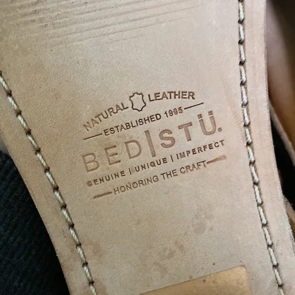 Bed Stu Soto rustic taupe gladiator leather sandals 9.5 boho earthy lagenlook