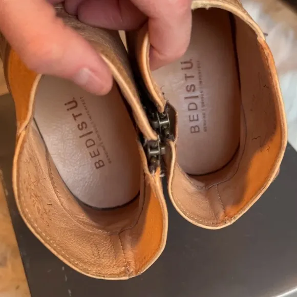 Bed Stu | Women's Tan Leather Ankle Boots