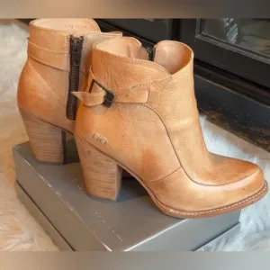 Bed Stu | Women's Tan Leather Ankle Boots