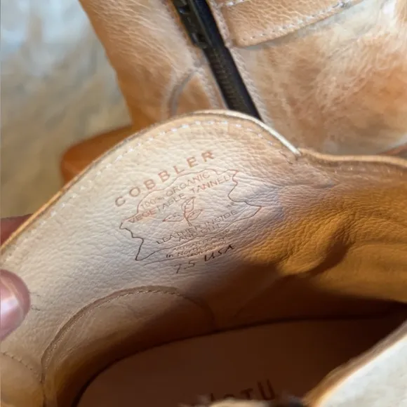 Bed Stu | Women's Tan Leather Ankle Boots