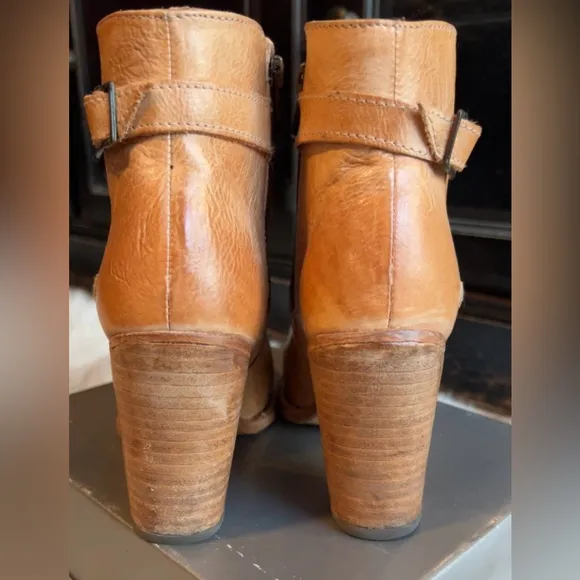 Bed Stu | Women's Tan Leather Ankle Boots