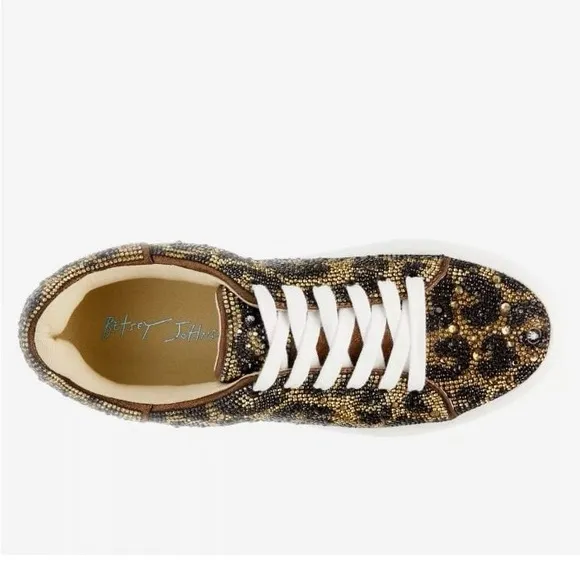 Betsey Johnson suton highway bling platform sneaker 12 (SH7)