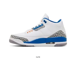 Big Kid's Jordan 3 Retro Racer Blue White/Racer Blue-Black