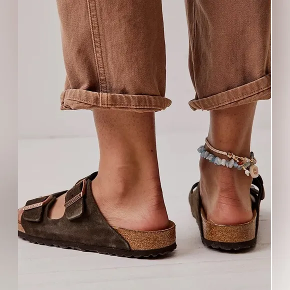 Birkenstock Arizona Oiled Leather Brown Sandals Size 40/9