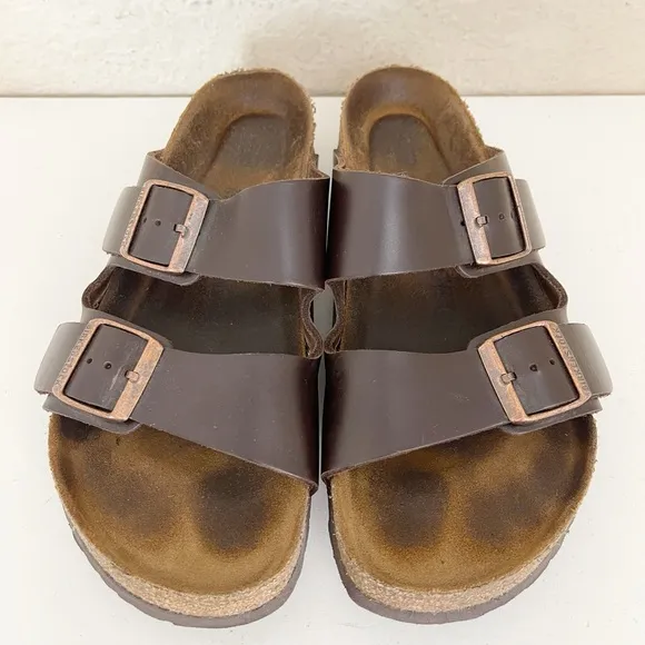 Birkenstock Arizona Oiled Leather Brown Sandals Size 40/9