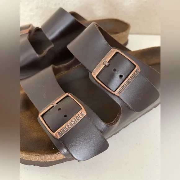 Birkenstock Arizona Oiled Leather Brown Sandals Size 40/9
