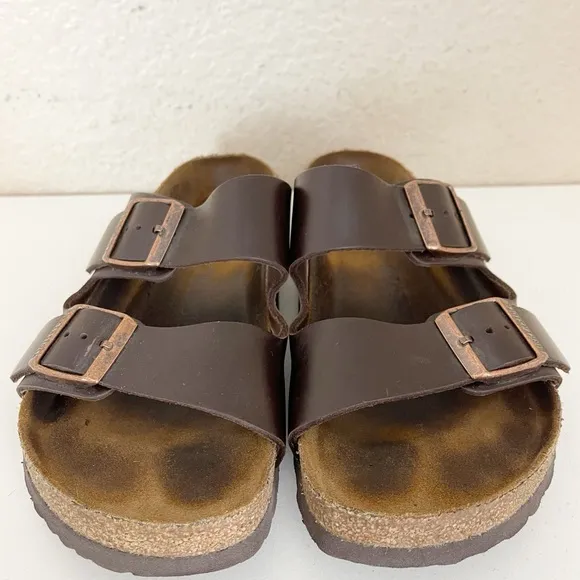 Birkenstock Arizona Oiled Leather Brown Sandals Size 40/9